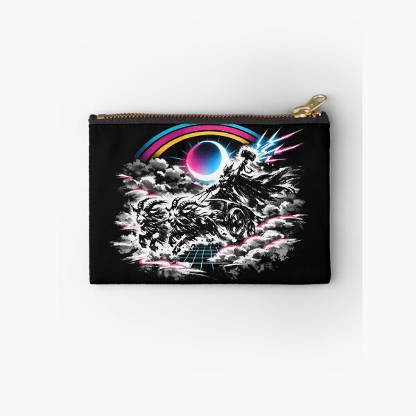 Item preview, Synthwave Sumi-e Thor’s Chariot designed and sold by KungPowUnicorn.