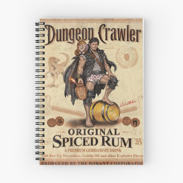 Item preview, Dungeon Crawler – Spiced Rum designed and sold by StudioNMdesign.