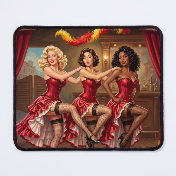 Item preview, Vintage Burlesque Dancers Cabaret Wall Art designed and sold by Vincent-68.