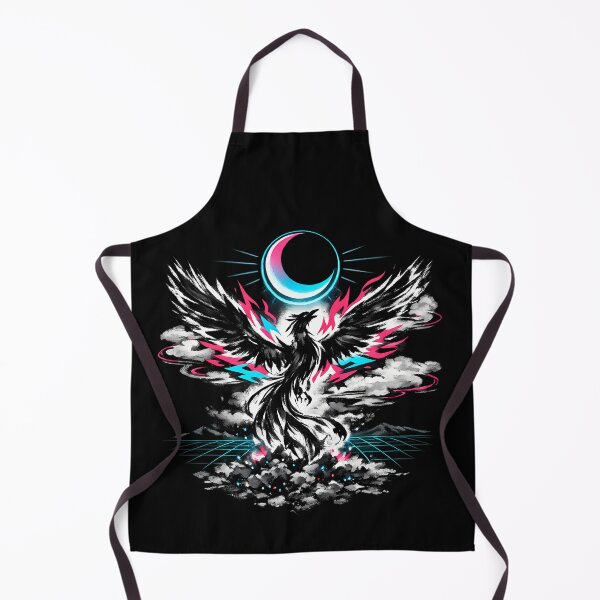 Item preview, Synthwave Sumi-e Phoenix Rising designed and sold by KungPowUnicorn.