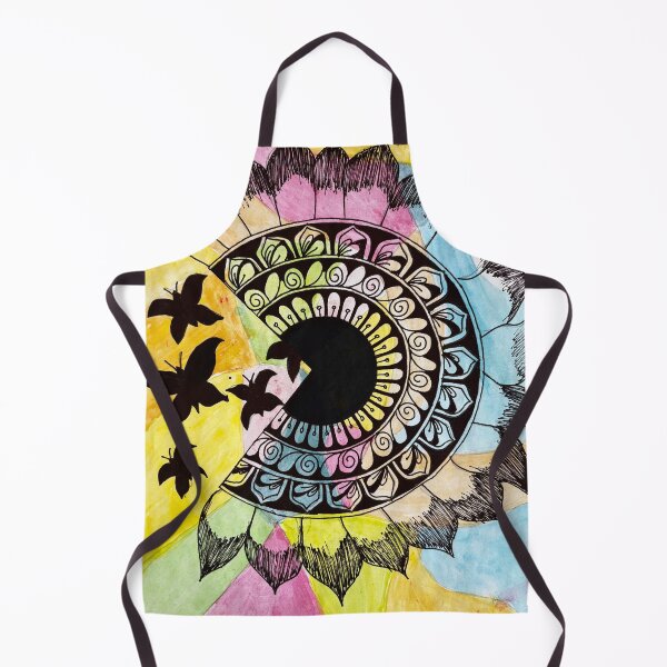 Item preview, Vibrant Sunburst Mandala with Butterflies designed and sold by FineLineVibes.