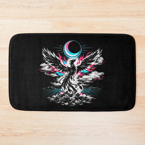 Item preview, Synthwave Sumi-e Phoenix Rising designed and sold by KungPowUnicorn.