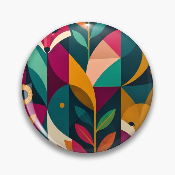 Item preview, Geometric Forest Animals Abstract Art designed and sold by Reshmakhan.