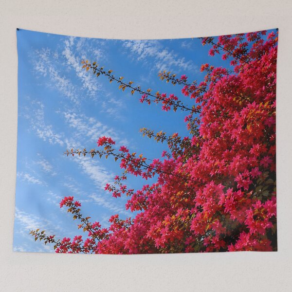Item preview, Pink Blossom Sky Aesthetic | Floral Nature Art | Vibrant Spring Flowers designed and sold by Vexora Prints.