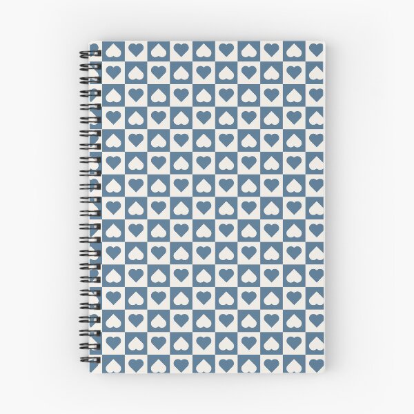 Item preview, Corazones a cuadros azules y crema designed and sold by pattern-archive.