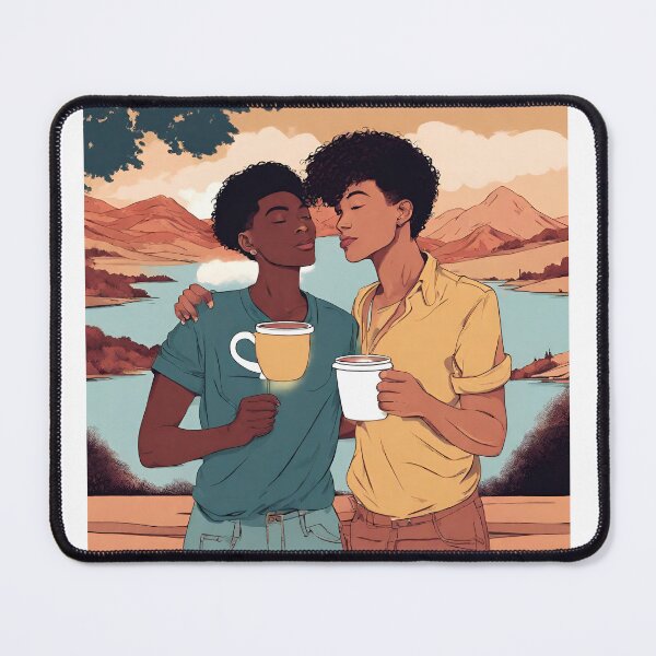 Item preview, Cute Couple Love Scene Illustration designed and sold by MMV2612.
