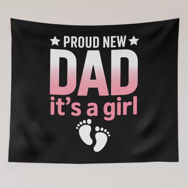 Item preview, Mens Proud New Dad Its A Girl Baby Gender Reveal Pink Fathers Day designed and sold by sailorjessiArt.