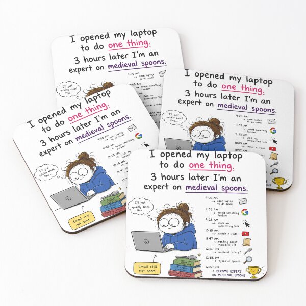 Item preview, ADHD Anxiety Humour  designed and sold by thewandswant.