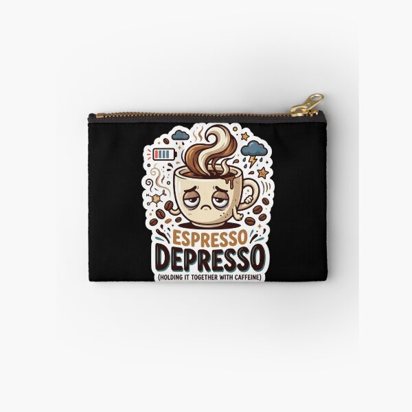 Item preview, Espresso Depresso Funny Coffee Lover Design designed and sold by Pixel Analytics.