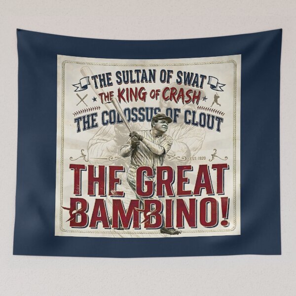 Item preview, The Great Bambino | Sultan of Swat | King of Crash | Vintage Baseball Legend Art designed and sold by RockyLambda.