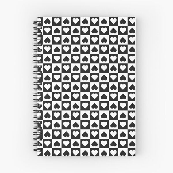 Item preview, White and Black checkered hearts designed and sold by pattern-archive.