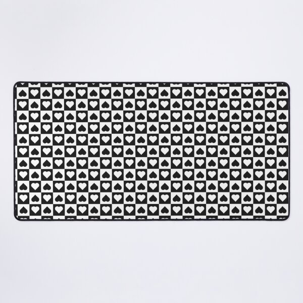 Item preview, White and Black checkered hearts designed and sold by pattern-archive.