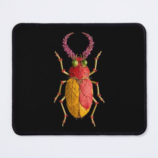 Item preview, Botanical Autumn Beetle Leaf Insect designed and sold by capricedefille.