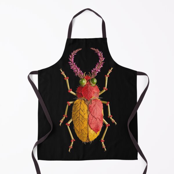 Item preview, Botanical Autumn Beetle Leaf Insect designed and sold by capricedefille.