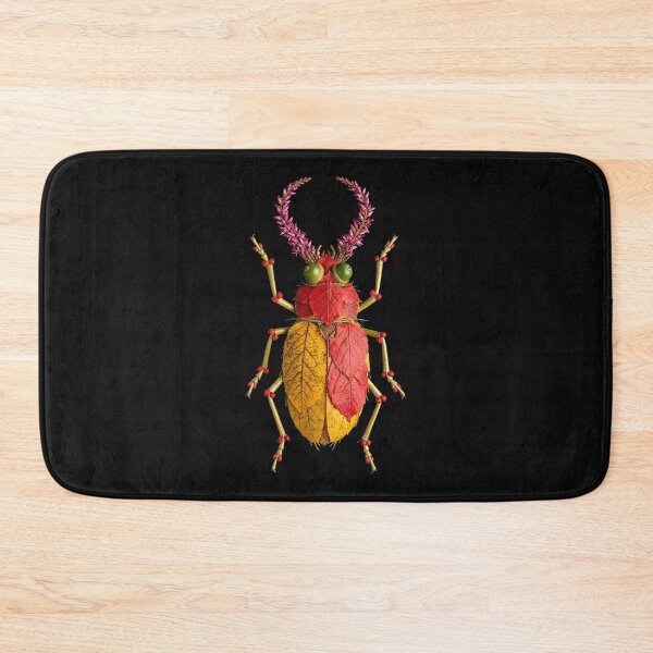 Item preview, Botanical Autumn Beetle Leaf Insect designed and sold by capricedefille.