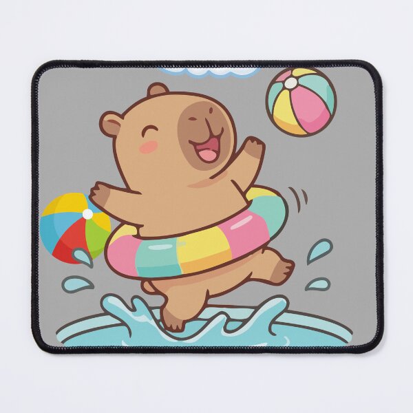Item preview, Capybaras playing in the water. designed and sold by BGLucky.