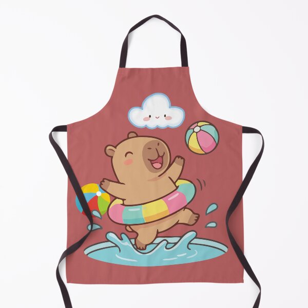 Item preview, Capybaras playing in the water. designed and sold by BGLucky.
