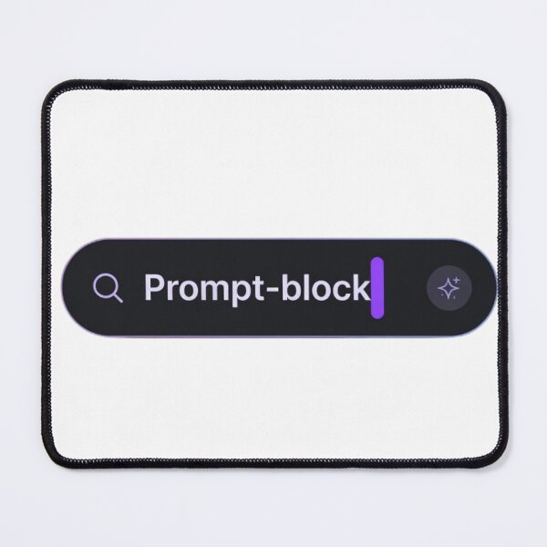 Item preview, Funny AI Prompt Block Tech Humor Writer Laptop Sticker designed and sold by Brightberry Studio.