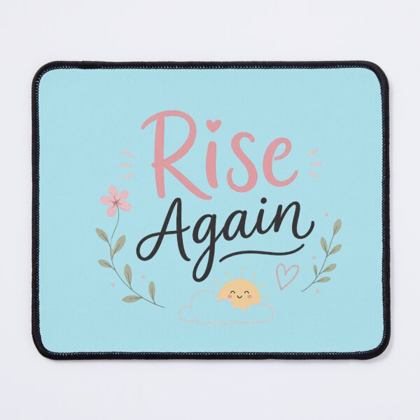 Item preview, Rise Again Cute Motivational Quote Design | Pastel Kawaii Inspiration Typography designed and sold by Sanika arts .