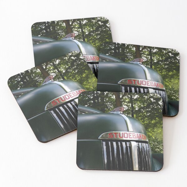 Item preview, 1947 Studebaker M5 Pickup Hood Ornament and Name Badge Detail, Classic Truck Chrome designed and sold by Peter Kraaibeek Art Gallery.