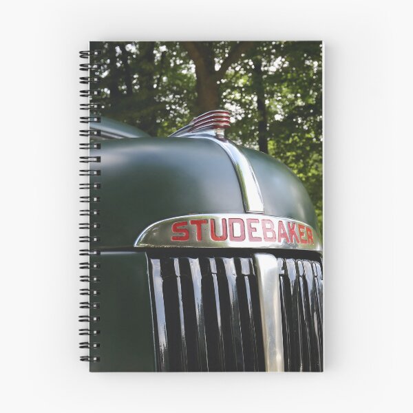 Item preview, 1947 Studebaker M5 Pickup Hood Ornament and Name Badge Detail, Classic Truck Chrome designed and sold by Peter Kraaibeek | Generative Designs and Car Art.