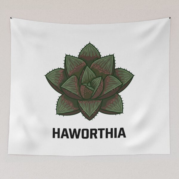 Item preview, Edgy Haworthia Kegani Succulent Bold Typo Logo designed and sold by GreenDivisionJP.
