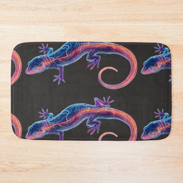 Item preview, Neon Lizard – Horizontal Cyberpunk Gecko designed and sold by Neo Tokio.
