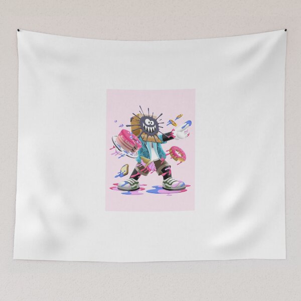 Item preview, Funny Cartoon Character Holding Cake And Desserts designed and sold by Lexkon Liu's art.