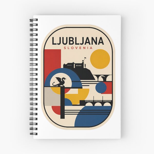 Item preview, Ljubljana Slovenia Retro Geometric Travel Skyline designed and sold by k3rstman1.