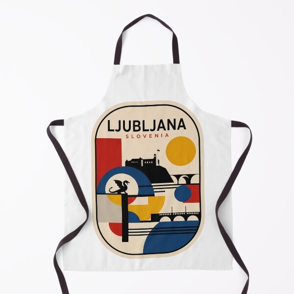 Item preview, Ljubljana Slovenia Retro Geometric Travel Skyline designed and sold by k3rstman1.