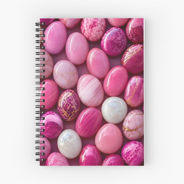Item preview, Pink Marble Gemstone Pebbles Pattern | Glossy Pink Stone Texture Art designed and sold by Vexora Prints.