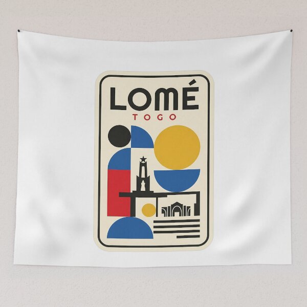 Item preview, Lomé Togo Abstract Mid Century Modern Travel designed and sold by k3rstman1.