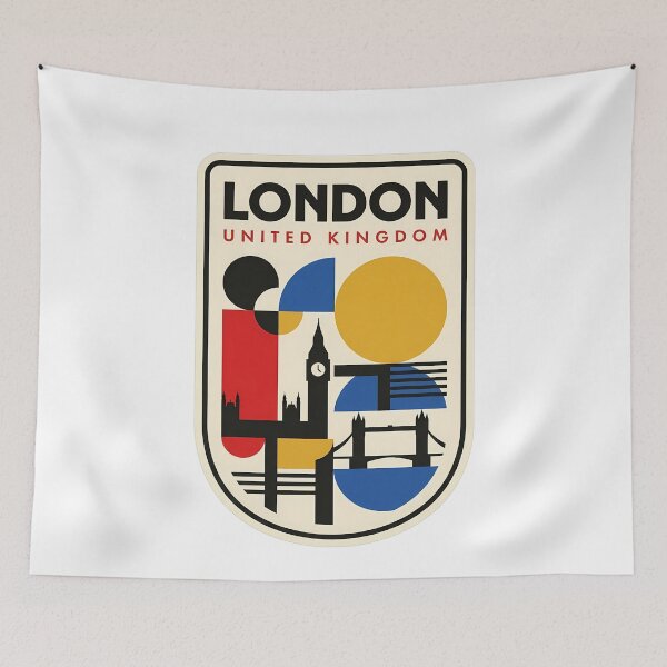 Item preview, Mid Century Modern London UK City Skyline designed and sold by k3rstman1.