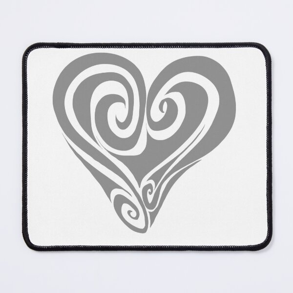 Item preview, Grey Swirl Heart designed and sold by Foxglove906.