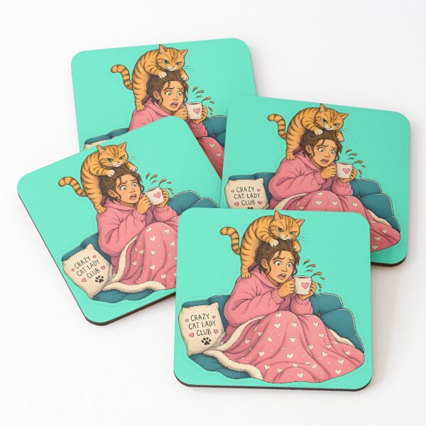 Item preview, Funny Cat Lady Morning Surprise designed and sold by MischiefPaws.