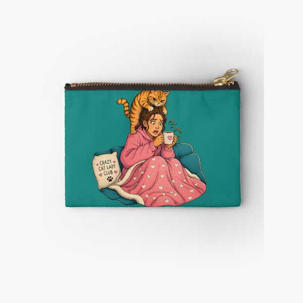 Item preview, Funny Cat Lady Morning Surprise designed and sold by MischiefPaws.