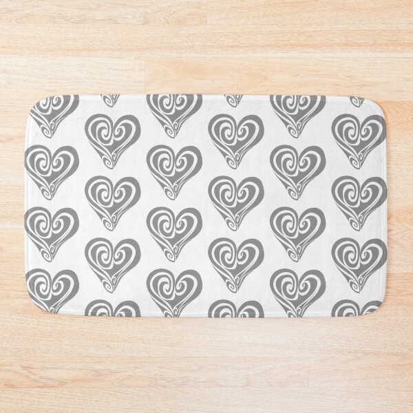 Item preview, Grey Swirl Heart designed and sold by Foxglove906.