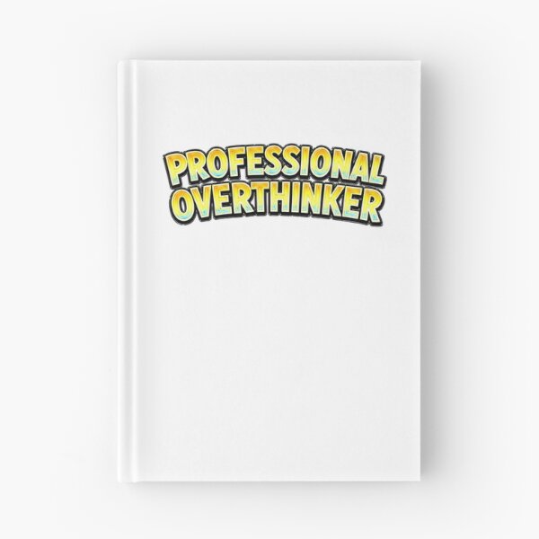 Item preview, PROFESSIONAL OVERTHINKER – hand drawn childlike typography designed and sold by Mac Sketches.
