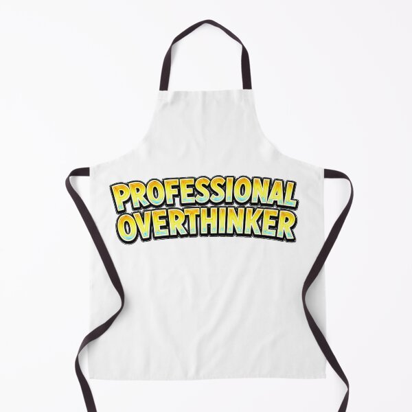 Item preview, PROFESSIONAL OVERTHINKER – hand drawn childlike typography designed and sold by Mac Sketches.