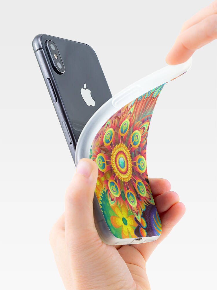 Alternate view of Colorful Abstract iPhone Case
