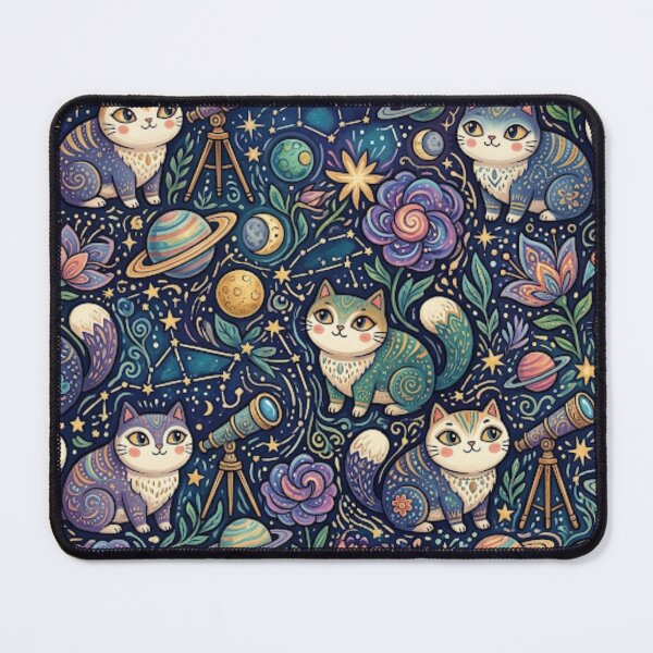Item preview, Cosmic Cats in Outer Space Pattern designed and sold by Iampoji.