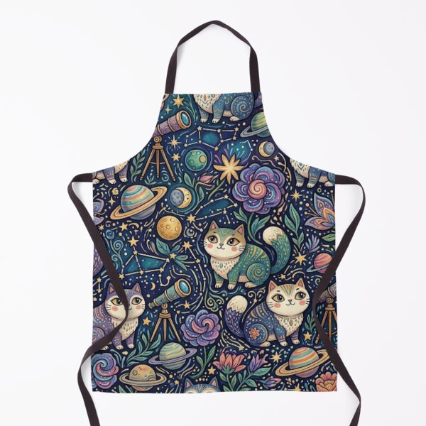 Item preview, Cosmic Cats in Outer Space Pattern designed and sold by Iampoji.
