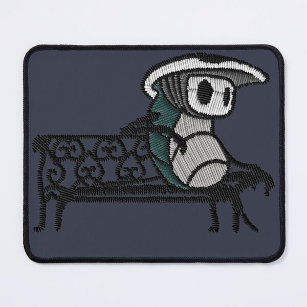 Item preview, Hollow Knight Quirrel Bench Embroidery Patch | Stitched Hallownest Adventure Design designed and sold by · GAMING SOUL ·.