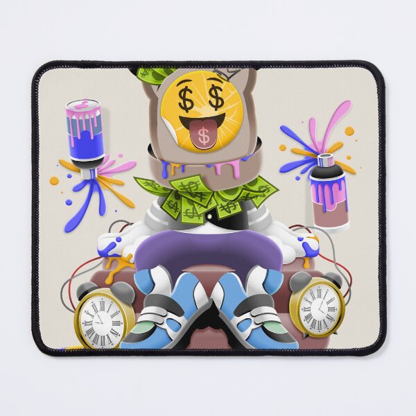 Item preview, Rich Cartoon Character Sitting On Alarm Clocks designed and sold by Lexkon Liu's art.