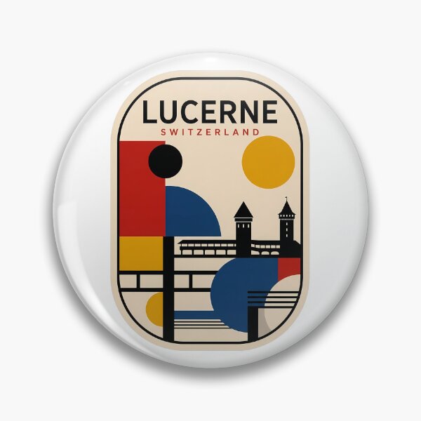 Item preview, Lucerne Switzerland Bauhaus Style Chapel Bridge designed and sold by k3rstman1.