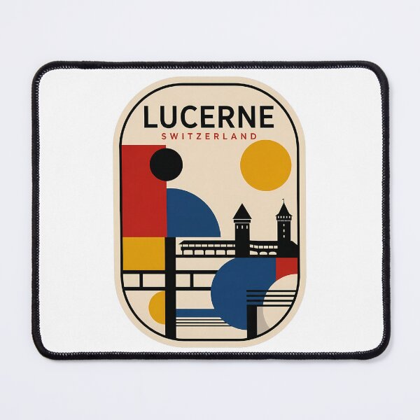 Item preview, Lucerne Switzerland Bauhaus Style Chapel Bridge designed and sold by k3rstman1.