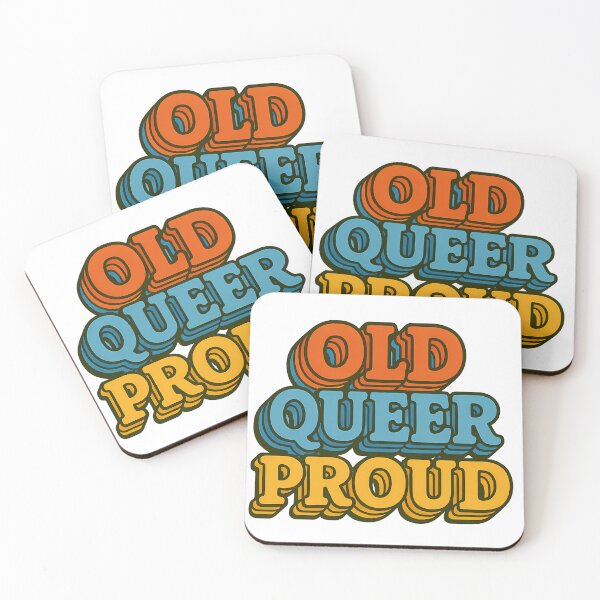 Item preview, Old Queer Proud Retro Bold Queer Pride Typography Art designed and sold by Haus Of Sin.