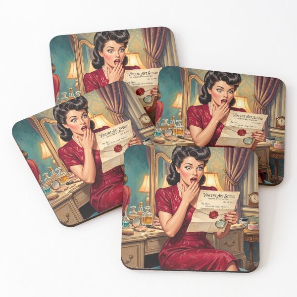 Item preview, Vintage 1940s Pin-Up Girl Mystery Investigation Art designed and sold by Vincent-68.
