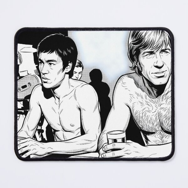 Item preview, Bruce Lee and Chuck Norris Behind The Scenes Noir Comic designed and sold by PowerArtUa.