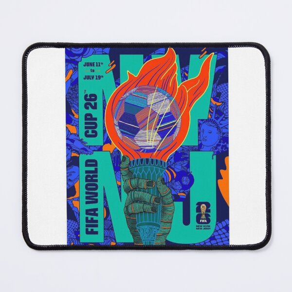 Item preview, FIFA World Cup 2026 New York/New Jersey Official Poster – Torch of Unity designed and sold by ArhaanFashions.